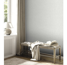 Vliestapete 39030-1 Attractive 2 Uni glatt hellgrau-silber