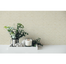 Vliestapete 38742-4 Nara Ethno Wellenmuster creme