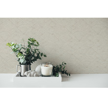 Vliestapete 38742-5 Nara Ethno Wellenmuster beige