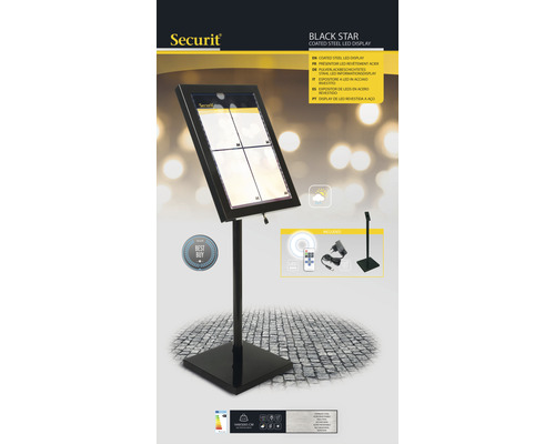 Black Star LED-Display aus beschichtetem Stahl für Präsentationen