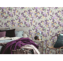 Vliestapete 38908-2 House of Turnowsky Blüten Retro lila-thumb-3