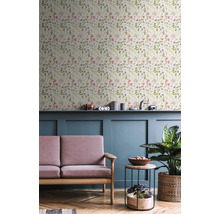 Vliestapete 38901-2 House of Turnowsky Blumen Landhaus beige bunt-thumb-2