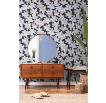 Vliestapete 38908-1 House of Turnowsky Blüten Retro schwarz-thumb-2