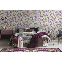 Vliestapete 38908-2 House of Turnowsky Blüten Retro lila-thumb-2