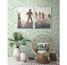 Vliestapete 38908-3 House of Turnowsky Blüten Retro grün weiß-thumb-2