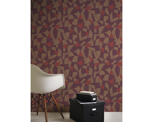 Fototapete mit abstraktem Muster im Wohnzimmer