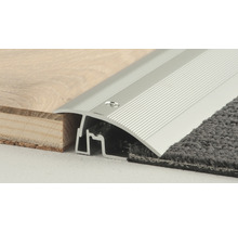 Aluminium Übergangsprofil zwischen Holzboden und Teppich