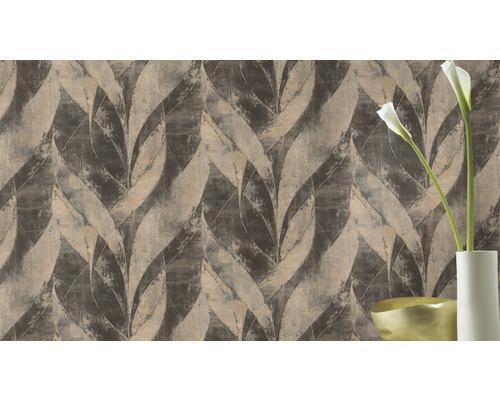 Tapete mit Blattmuster für die Wandgestaltung