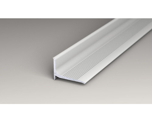 Treppenkantenprofil aus Aluminium mit geriffelter Oberfläche
