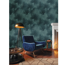 Fototapete Vlies 39184-1 The Wall II Palmen petrol 3-tlg. 159 x 280 cm