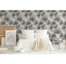 Fototapete Vlies 39184-2 The Wall II Palmen grau 3-tlg. 159 x 280 cm