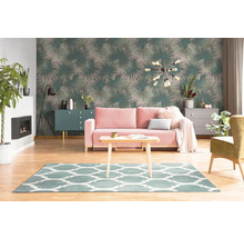 Fototapete Vlies 39184-4 The Wall II Palmen grün pink 3-tlg. 159 x 280 cm