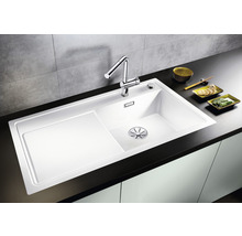 Spüle Blanco ZENAR XL 6 S-F 988 x 498 mm vulkangrau 527374 1 Spülbecken Flächenbündig Flächenbündige Optik Mit Tropffläche Becken links