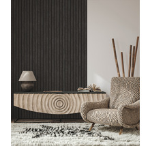 Vliestapete 39109-4 Holzpaneele grau-schwarz