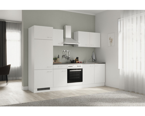 Flex Well Küchenzeile mit Geräten Lucca 270 cm Frontfarbe | HORNBACH