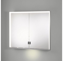 Spiegelschrank KEUCO Royal Lumos 90 x 16,5 x 73,5 cm silber 2-türig LED IP 24 Unterputz 723