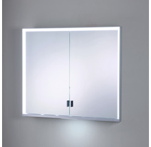 Spiegelschrank KEUCO Royal Lumos 90 x 16,5 x 73,5 cm silber 2-türig LED IP 24 Unterputz 723