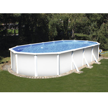 Aufstellpool Stahlwandpool-Set Planet Pool Vision-Pool Classic eckig 535x300x120 cm inkl. Sandfilteranlage, Leiter, Einbauskimmer, Filtersand & Anschlussschlauch weiß-thumb-2