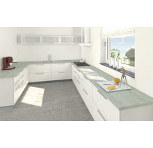 PICCANTE Küchenarbeitsplatte K028 Portland 3-seitig bekantet, inkl. 2 zusätzlicher Dekorkanten, kartonverpackt 2460x635x30 mm-thumb-4