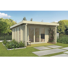 Gartenhaus Outdoor Life Exeter 2 inkl. Fußboden 450 x 547 cm natur