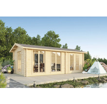 Gartenhaus Outdoor Life Shetland 1 inkl. Fußboden, Fenster in Seitenwand 660 x 347 cm natur