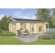 Gartenhaus Outdoor Life Shetland 1 inkl. Fußboden, Fenster in Seitenwand 660 x 347 cm natur