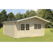 Gartenhaus Outdoor Life Spiekeroog 2 inkl. Vordach, Fußboden 522,2 x 530 cm natur
