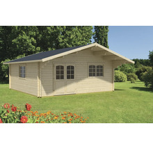 Gartenhaus Outdoor Life Zanzibar 4 inkl. Fußboden 631 x 745 cm natur