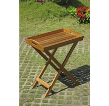 Zusammenklappbarer Serviertisch aus Holz für den Außenbereich