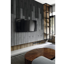 Wandkissen Kingston dunkelgrau Gewebte-Optik 60 x 15 cm