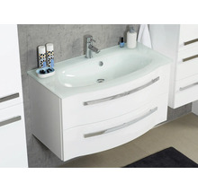 Waschtischunterschrank mit zwei Schubladen und Waschbecken