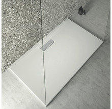 Rechteckige Duschwanne mit flachem Design und Ablauf