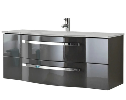 Waschtischunterschrank mit zwei Schubladen und Armatur