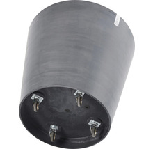 Pflanztopf Ecopots Amsterdam mit Rollen Kunststoff Ø 80 cm H 75 cm grau