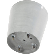 Blumenkübel aus Kunststoff mit Rollen