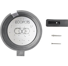 Ecopots Amsterdam Wand Blumentopf mit Wasserreservoir und Befestigungsmaterial