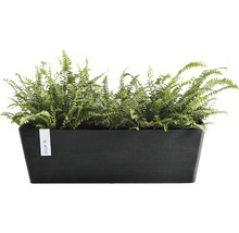 Pflanzkübel Ecopots Bruges Kunststoff 55 x 17 x 17 cm dunkelgrau