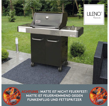 BBQ-Bodenschutzmatte anthrazit Uni 100x120 cm