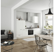 nobilia elements Küchenzeile mit Geräten Urban 270 cm alpinweiss matt vormontiert Variante links 4004539037151