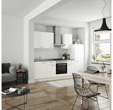 nobilia elements Küchenzeile ohne Geräte Urban 270 cm alpinweiss matt vormontiert Variante rechts 4004539037182