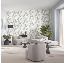 Vliestapete 10332-07 Elle Decoration 3 Blätter Creme