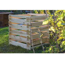 Komposter dobar Stecksystem 64 x 64 x 78 cm natur-thumb-3