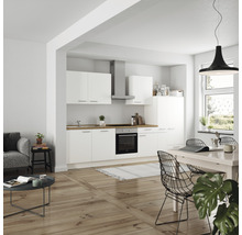 nobilia elements Küchenzeile mit Geräten Urban 330 cm alpinweiss matt vormontiert Variante rechts 4004539052888