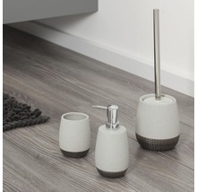 Badezimmer-Set mit Seifenspender, Becher und Toilettenbürste