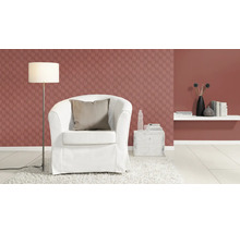 Vliestapete 688061 Tropical House Uni rot