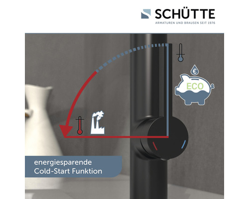 Wassersparfunktion einer Armatur mit Kaltstart-Funktion