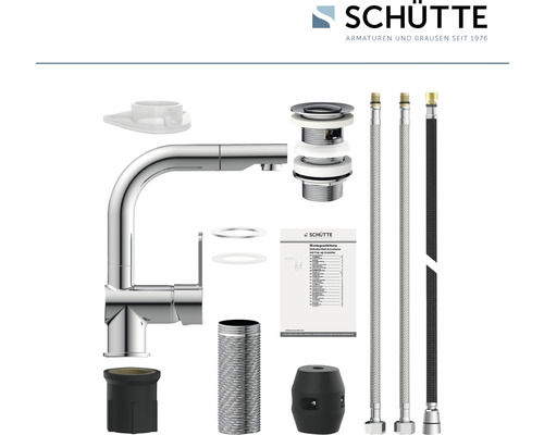 Schütte Waschbeckenarmatur mit Zubehör