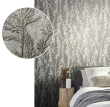 Vliestapete 85733 Natural Opulence by Felix Diener Floral silber gold