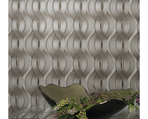 Tapete mit Bandmuster im Innenraum