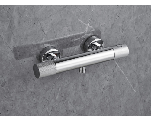 ENKI Thermostat-Duscharmatur Mit Bidet-Sprüher – Chrom, Massives Messing, Verbrühungsschutz